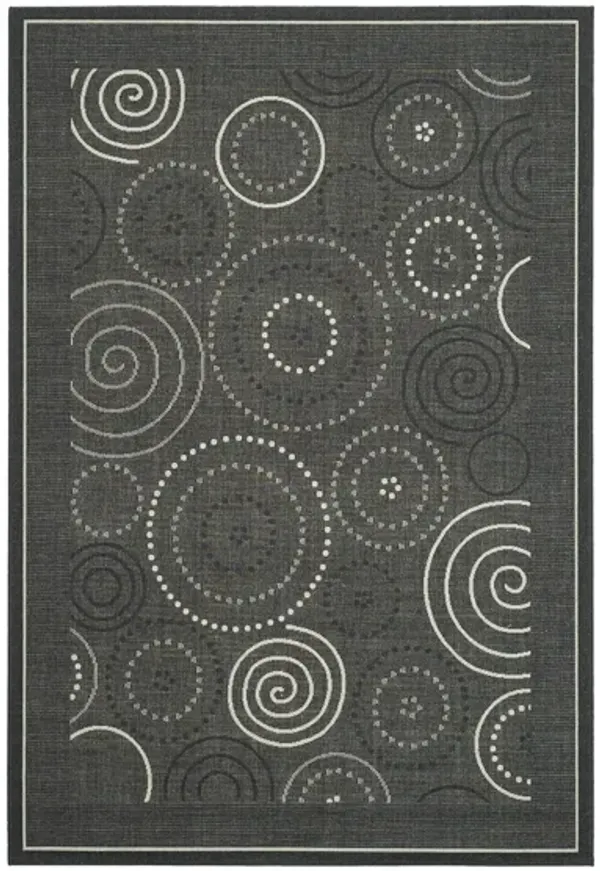 Courtyard Circles Indoor/Outdoor Area Rug