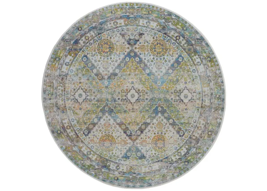 Ankara Global Furniture Area Rug in Blue/Green by Nourison