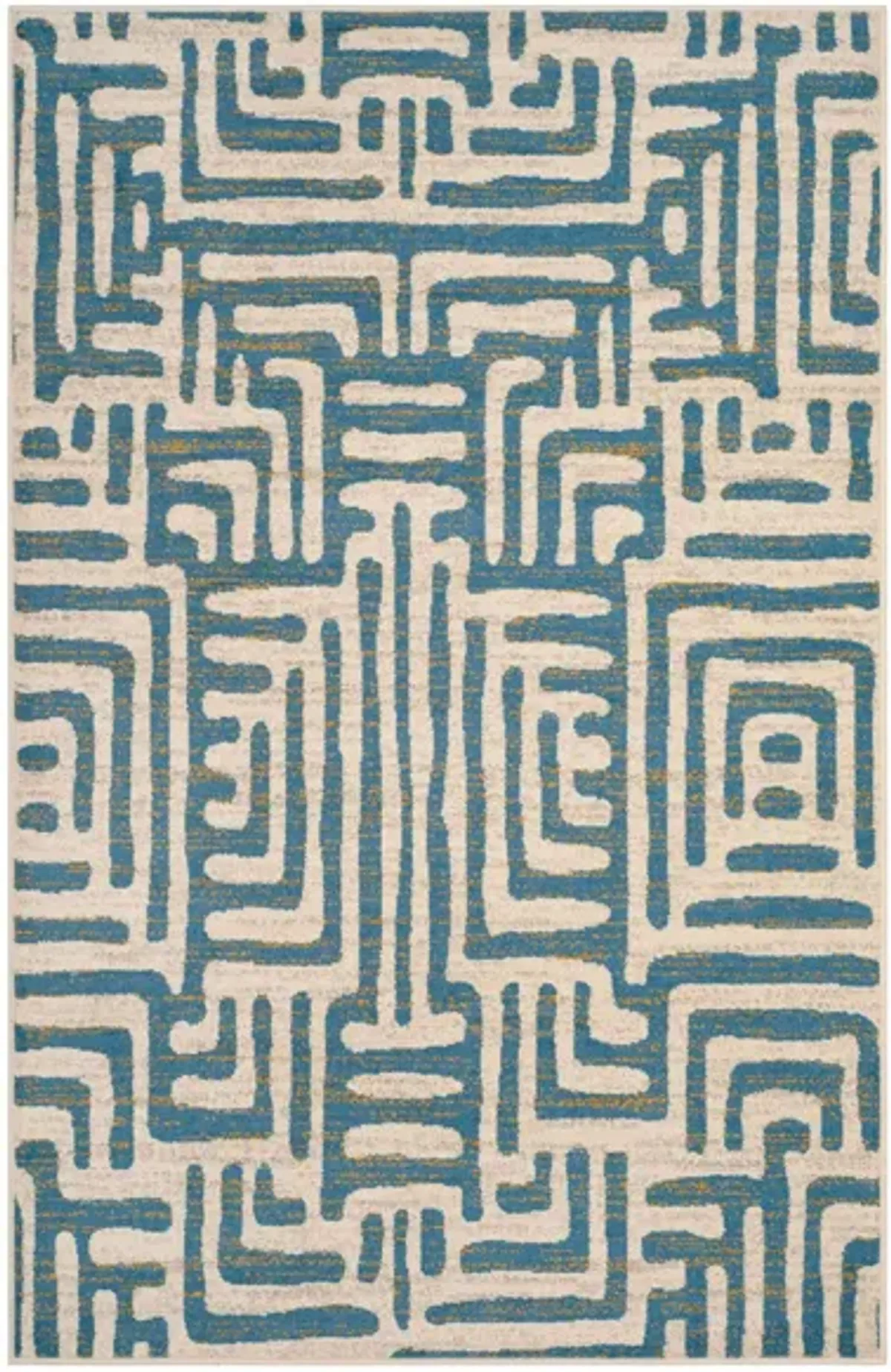 Rhine Blue Area Rug in Ivory / Blue by Safavieh