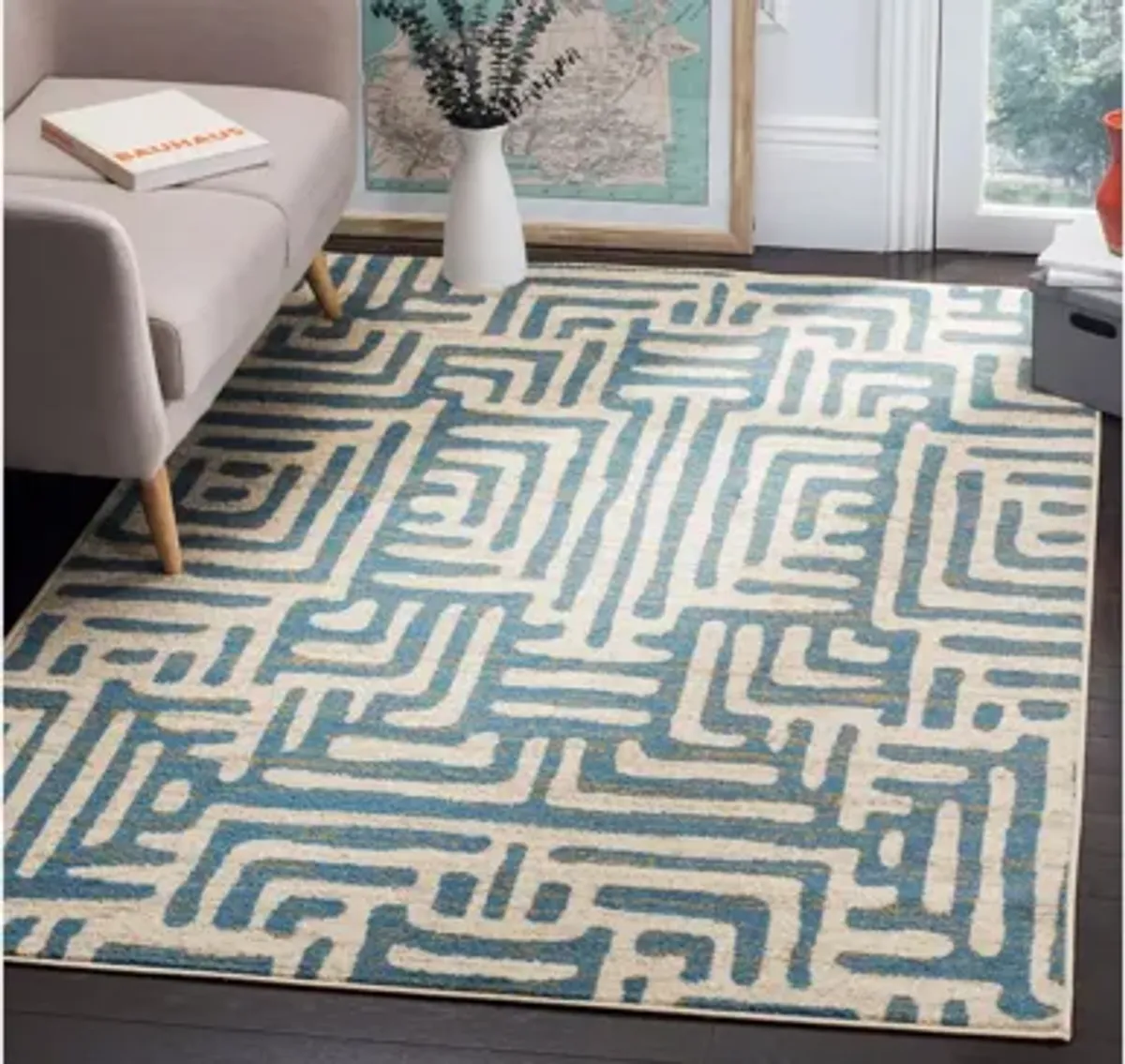 Rhine Blue Area Rug