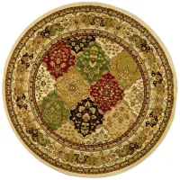 Portsmouth Area Rug Round in Multi / Ivory by Safavieh