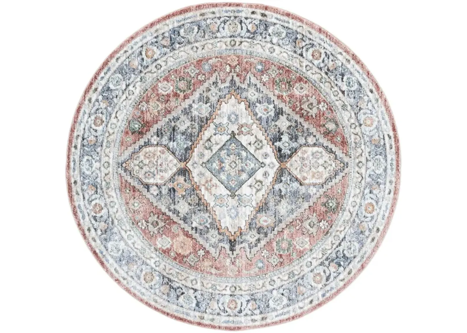 Jasmine Area Rug in Rust & Navy by Safavieh