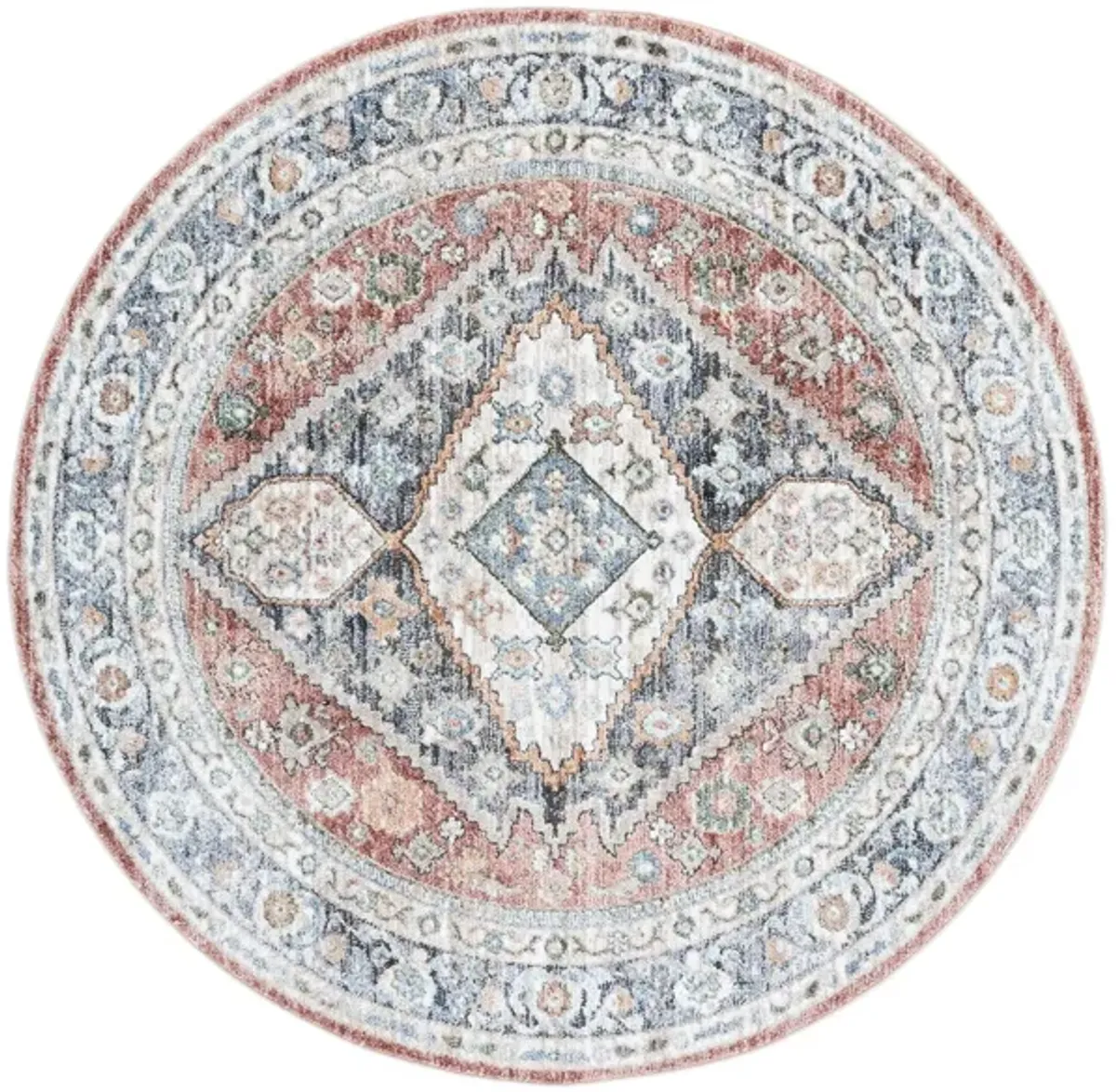 Jasmine Area Rug in Rust & Navy by Safavieh