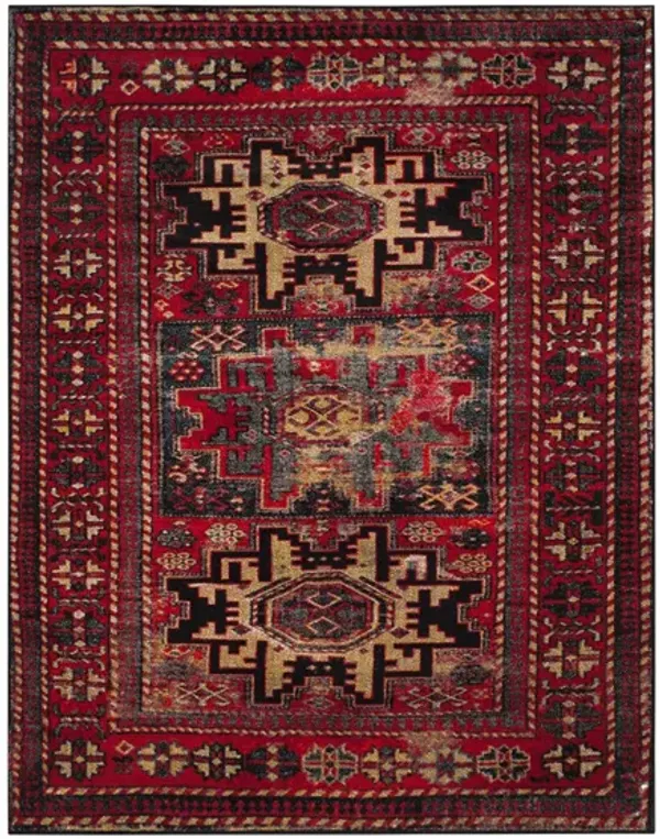 Zagros Red Area Rug