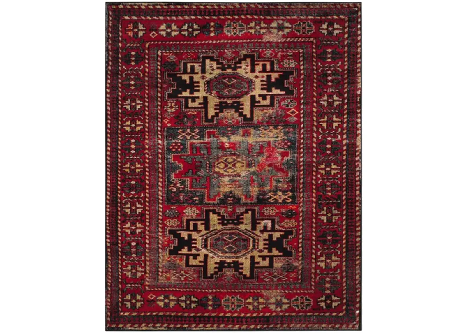 Zagros Red Area Rug in Red by Safavieh