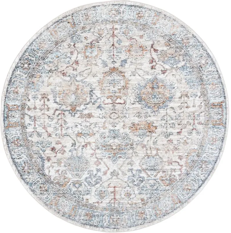 Jasmine Area Rug in Ivory & Blue by Safavieh