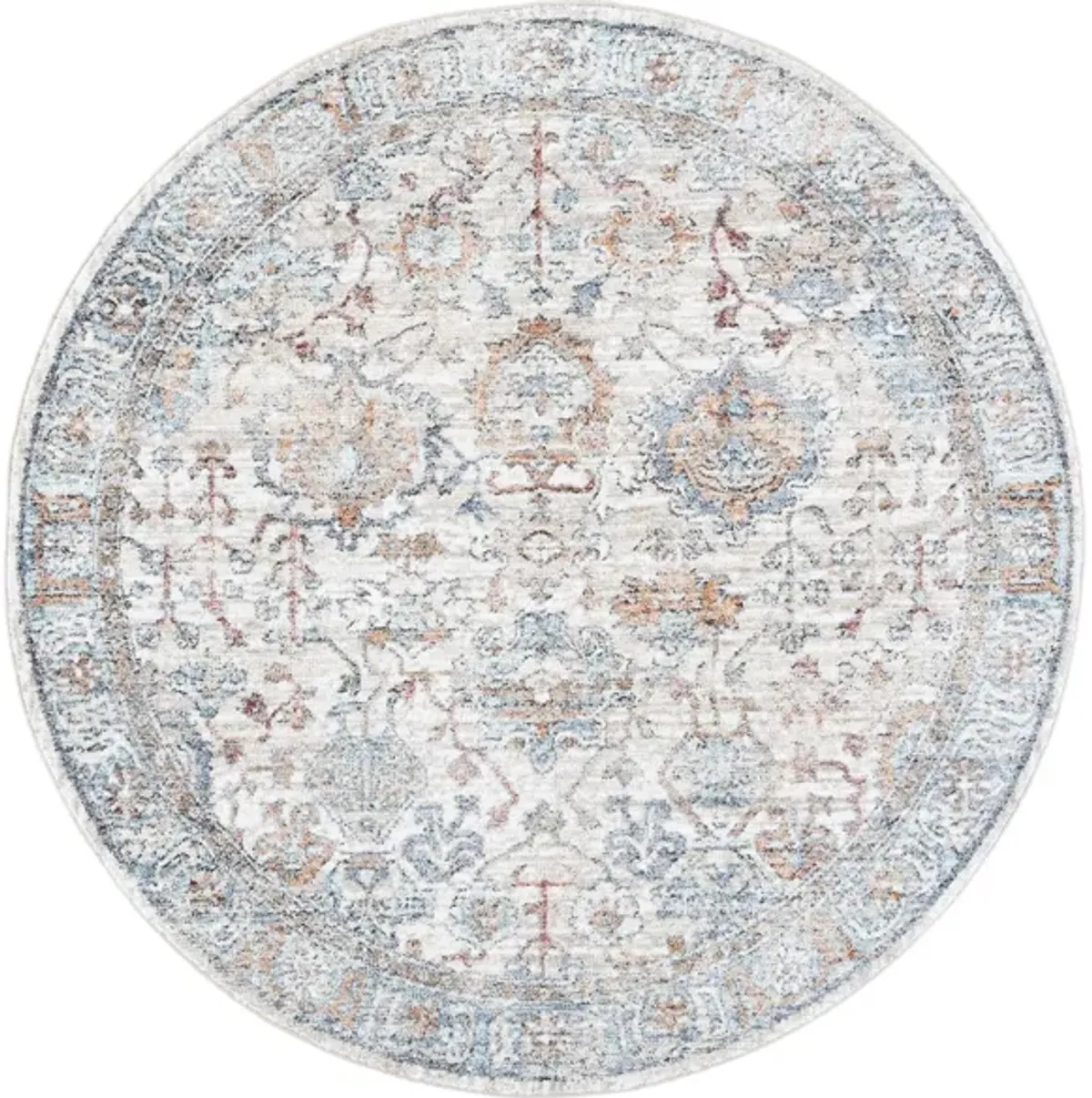 Jasmine Area Rug in Ivory & Blue by Safavieh