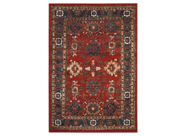 Avicenna Orange Area Rug