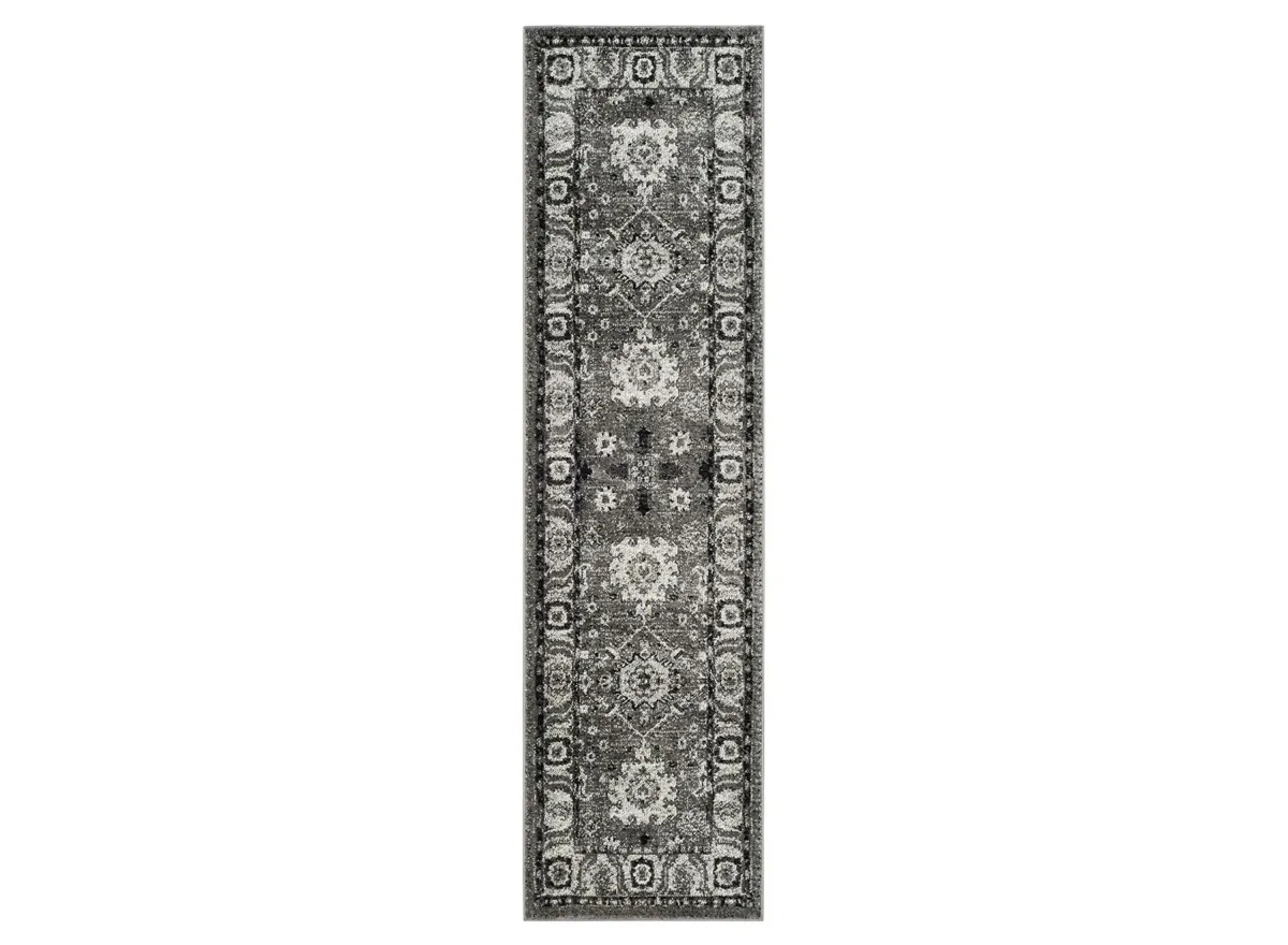 Avicenna Grey Runner Rug