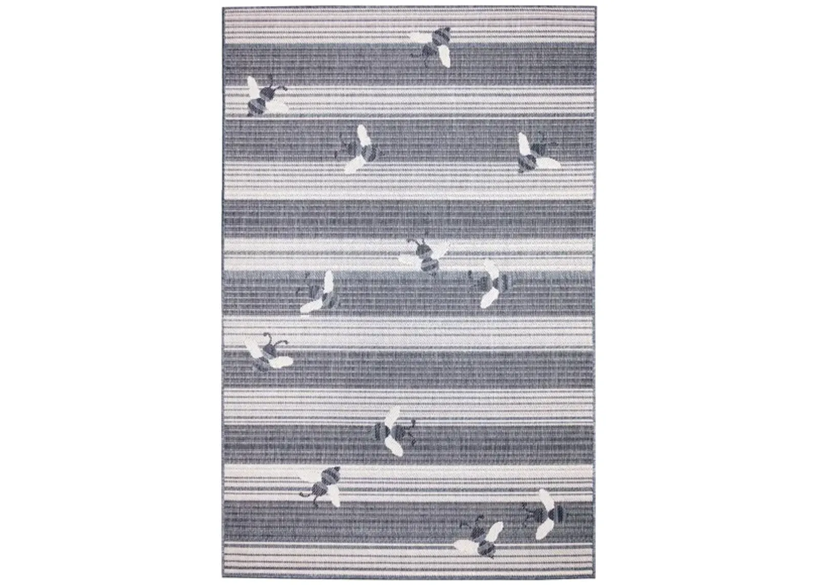 Liora Manne Malibu Sweet Bees Indoor/Outdoor Area Rug in Navy by Trans-Ocean Import Co Inc