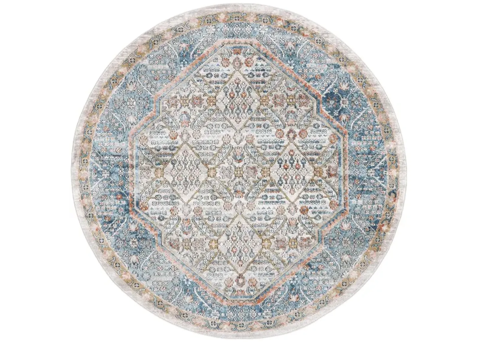 Shivan Area Rug in Blue / Red by Safavieh