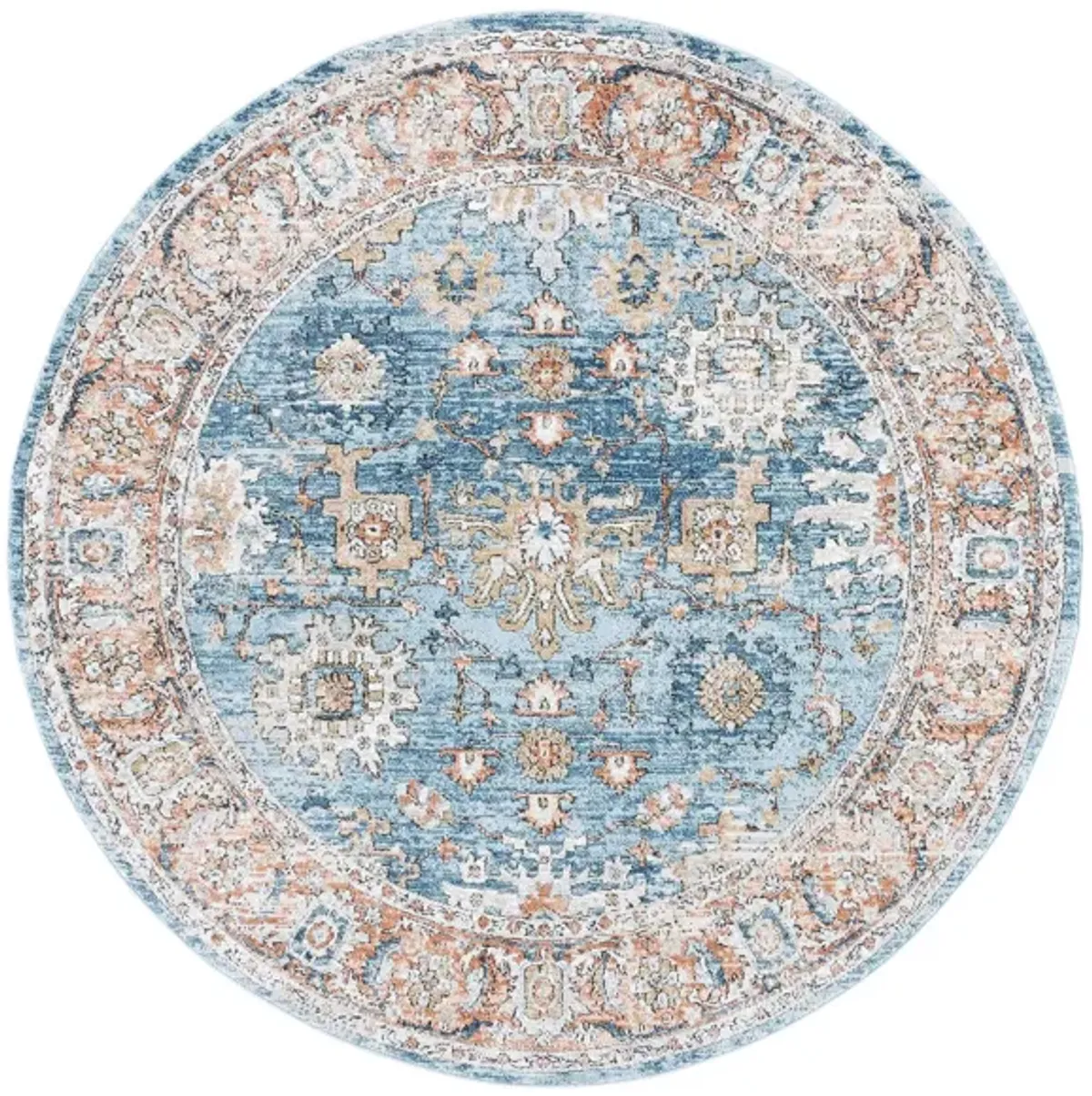 Shivan Area Rug in Blue / Red by Safavieh