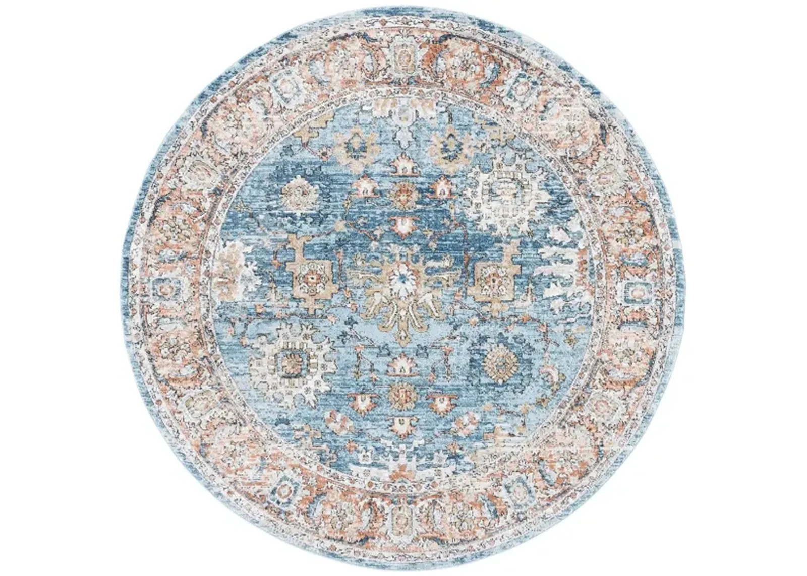 Shivan Area Rug in Blue / Red by Safavieh