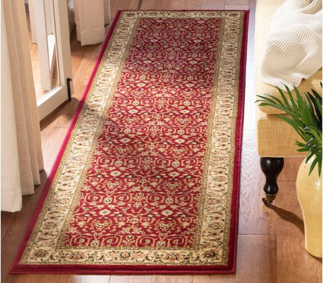 Wimbledon Runner Rug in Red / Ivory by Safavieh