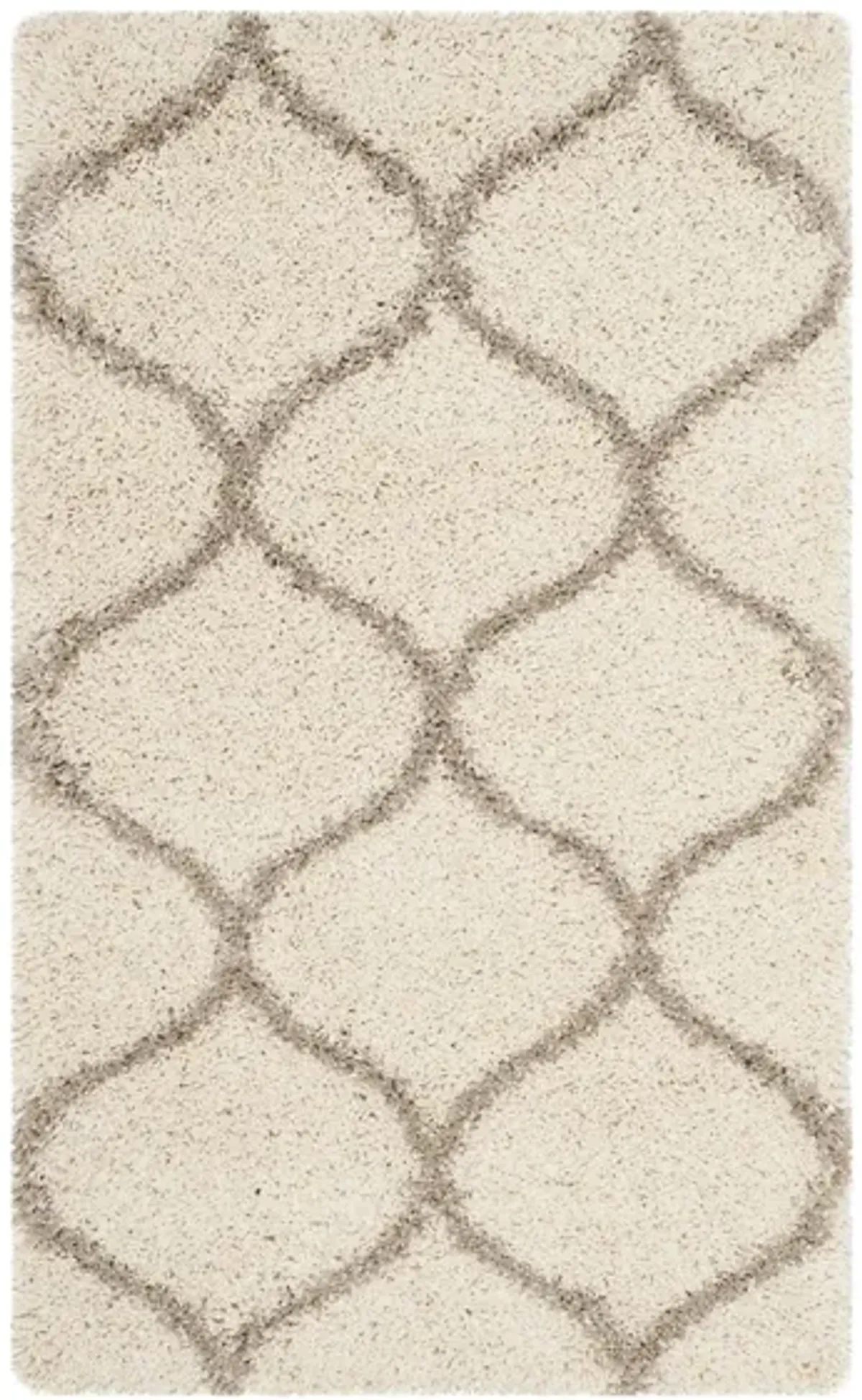 Hudson Shag Area Rug in Ivory/Beige by Safavieh