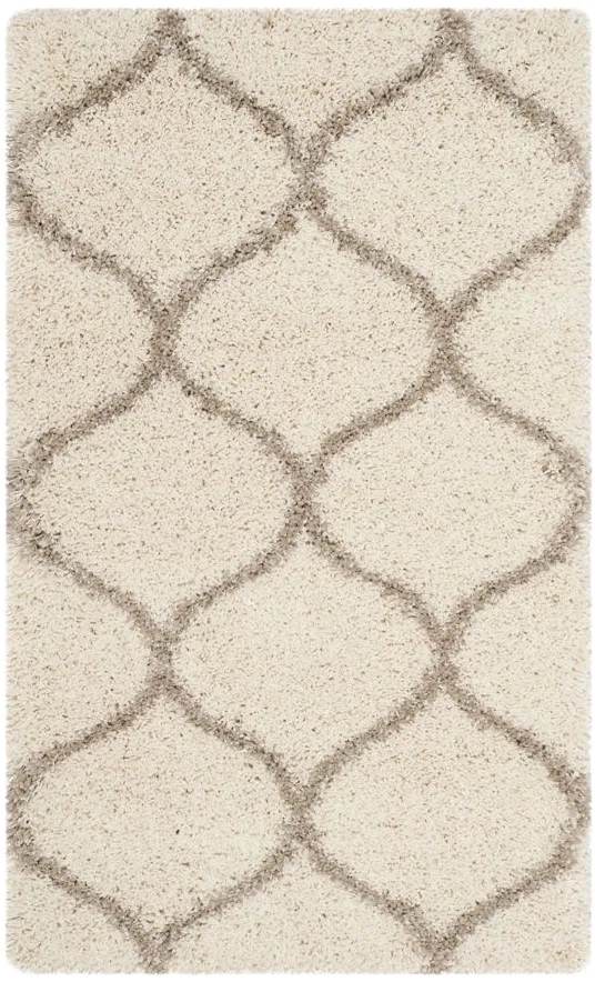 Hudson Shag Area Rug in Ivory/Beige by Safavieh