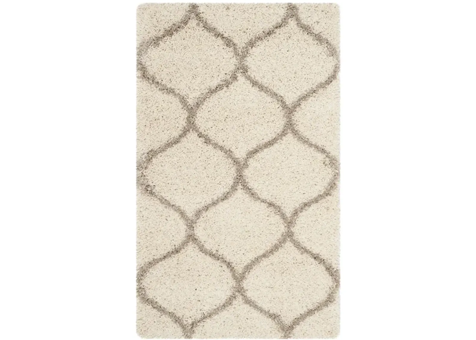 Hudson Shag Area Rug in Ivory/Beige by Safavieh