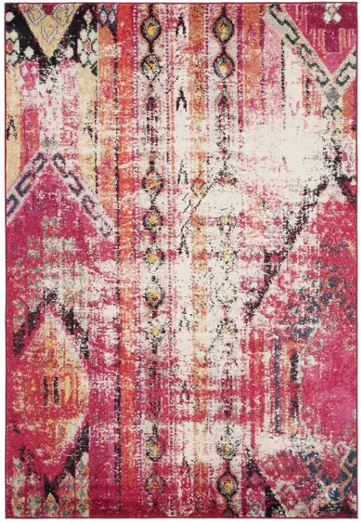 Monaco Area Rug in Magenta/Multi by Safavieh