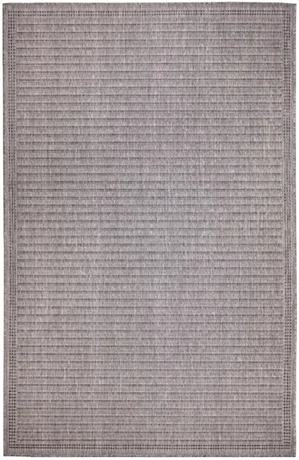 Liora Manne Malibu Simple Border Indoor/Outdoor Area Rug in Charcoal by Trans-Ocean Import Co Inc