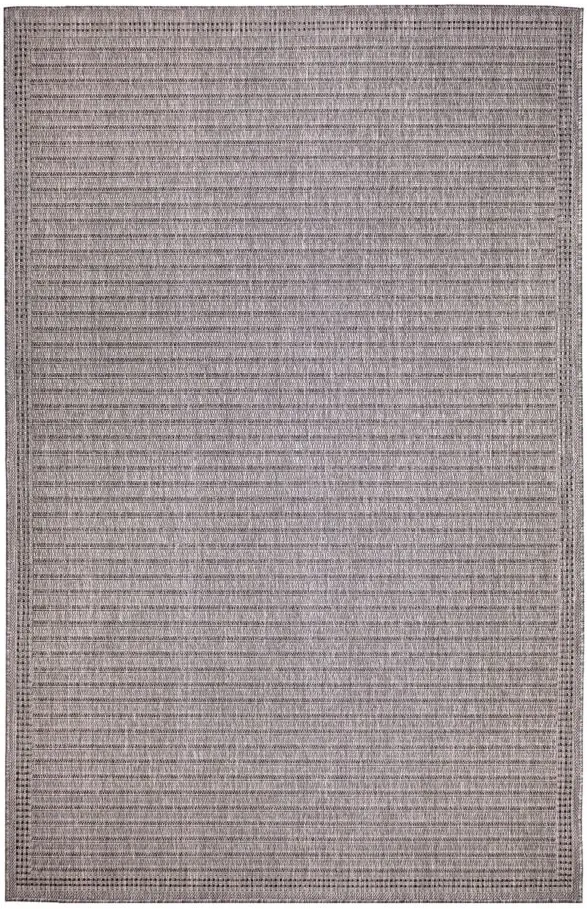 Liora Manne Malibu Simple Border Indoor/Outdoor Area Rug in Charcoal by Trans-Ocean Import Co Inc