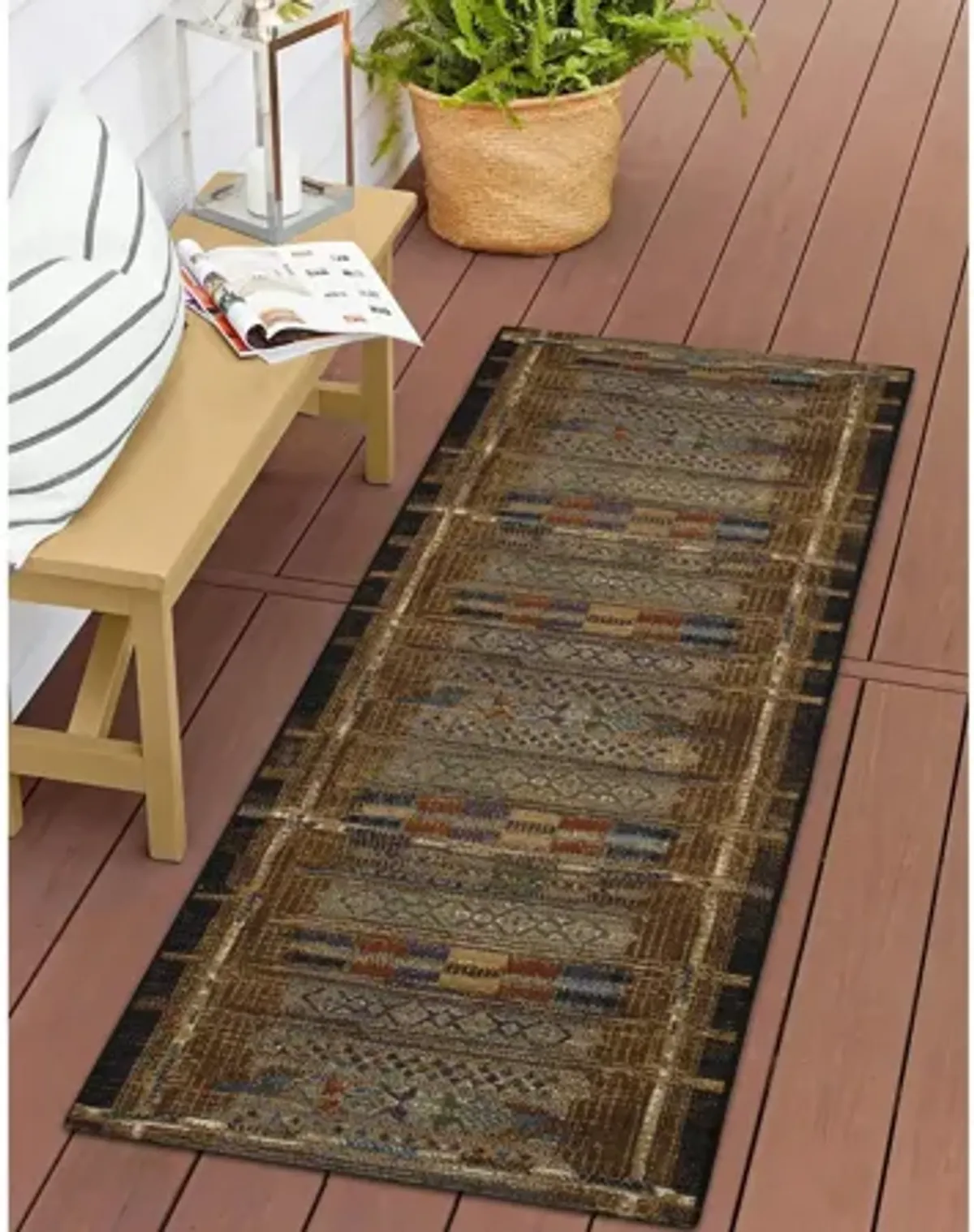 Esencia Tribal Stripe Indoor/Outdoor Mat