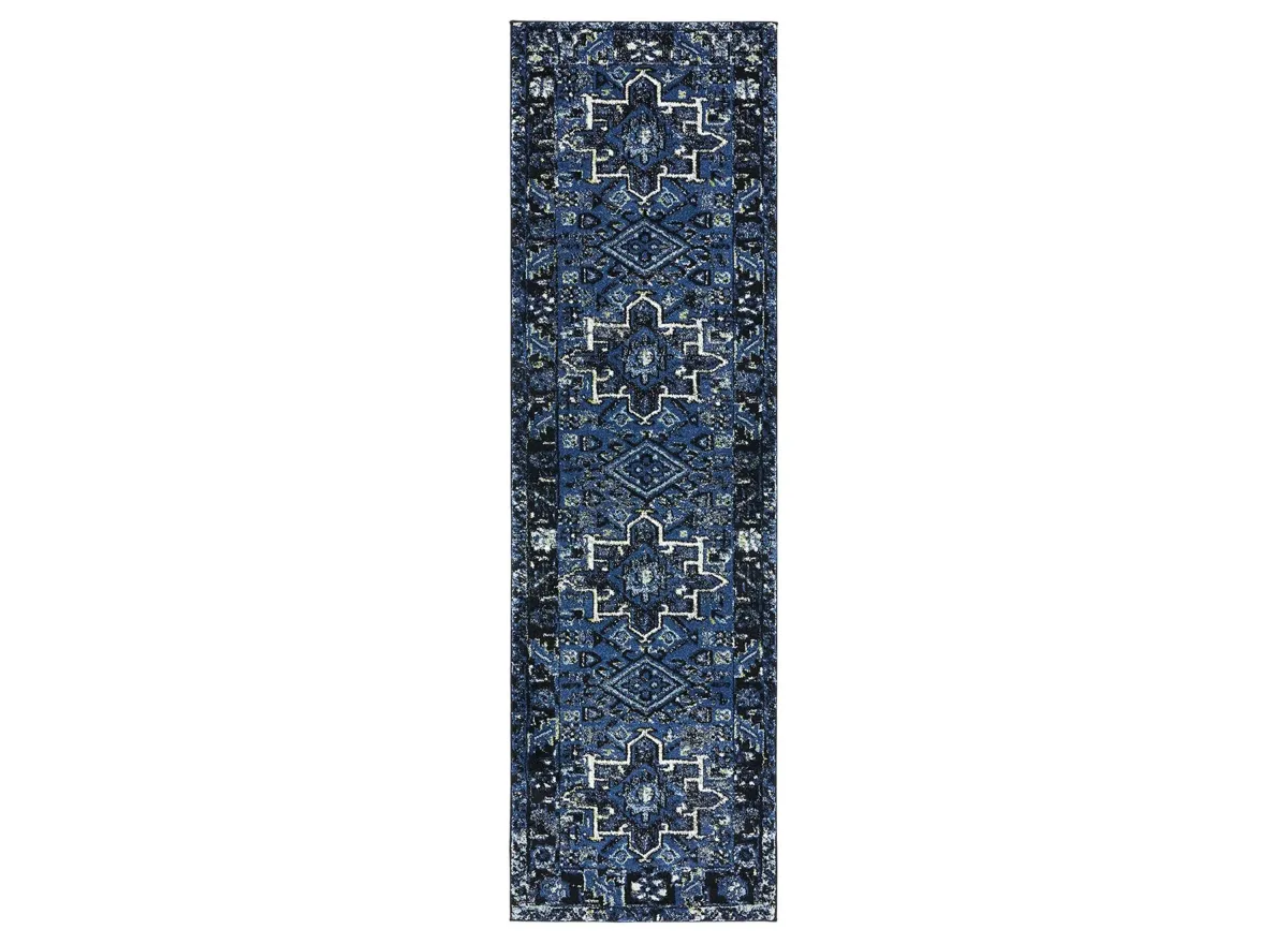 Darius Blue Runner Rug