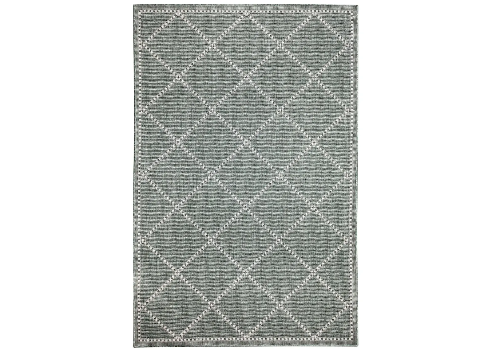 Liora Manne Malibu Checker Diamond Indoor/Outdoor Area Rug in Green by Trans-Ocean Import Co Inc