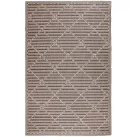 Liora Manne Malibu Checker Diamond Indoor/Outdoor Area Rug in Neutral by Trans-Ocean Import Co Inc