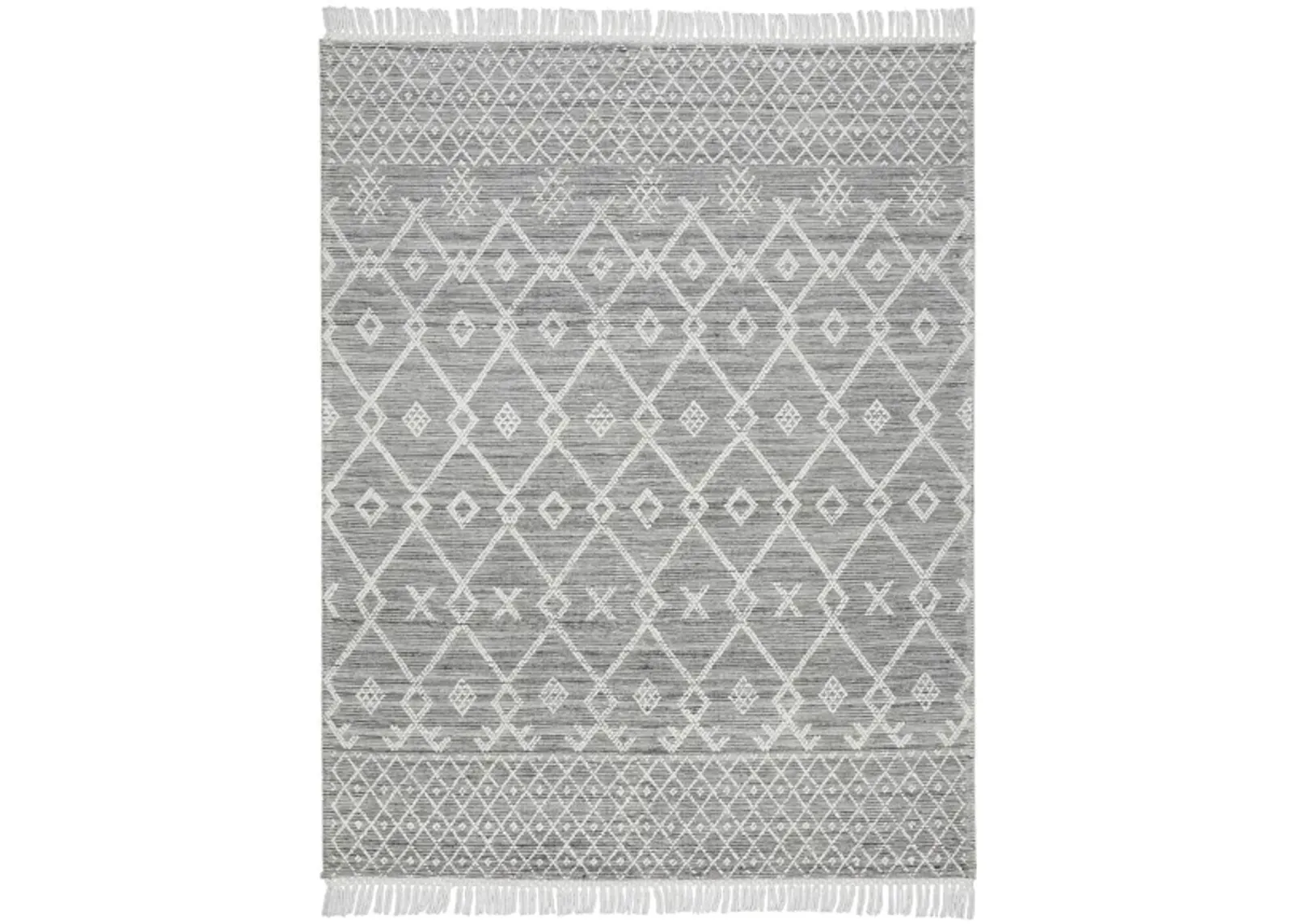 Nicole Curtis Kuu Area Rug in Gray/Ivory by Nourison