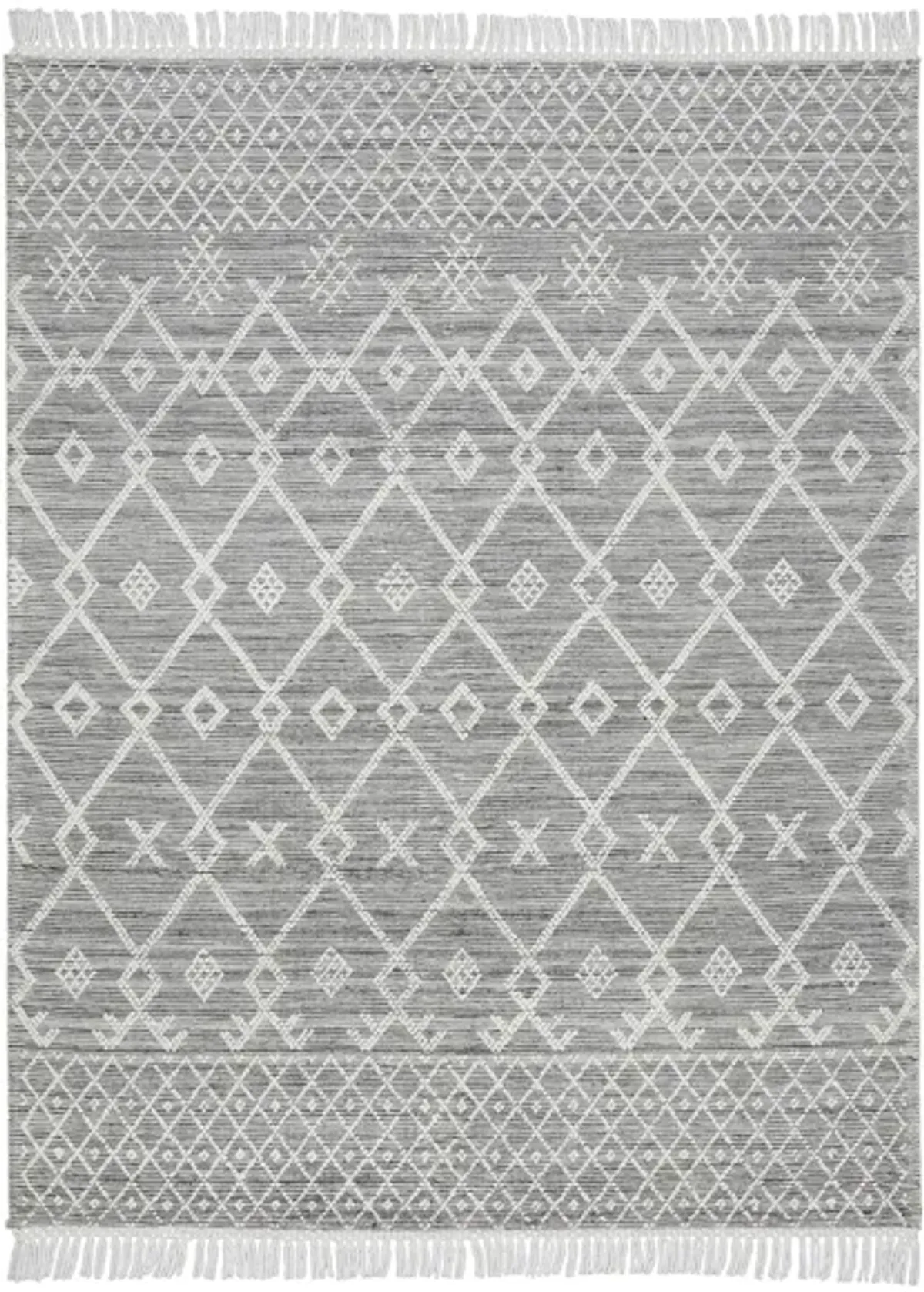 Nicole Curtis Kuu Area Rug in Gray/Ivory by Nourison