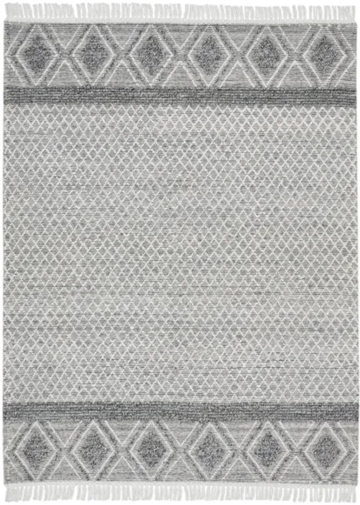 Nicole Curtis Kylo Area Rug in Gray/Ivory by Nourison