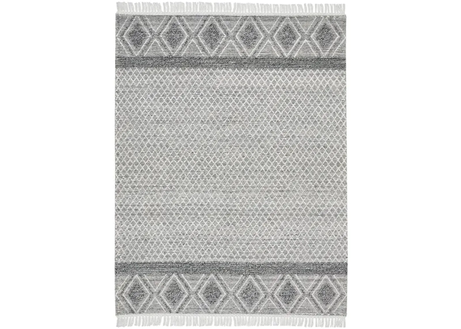 Nicole Curtis Kylo Area Rug in Gray/Ivory by Nourison