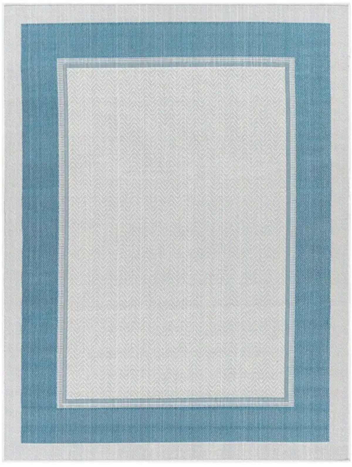 Montego Bay Kingston Indoor/Outdoor Area Rug in Blue, Cream by Surya