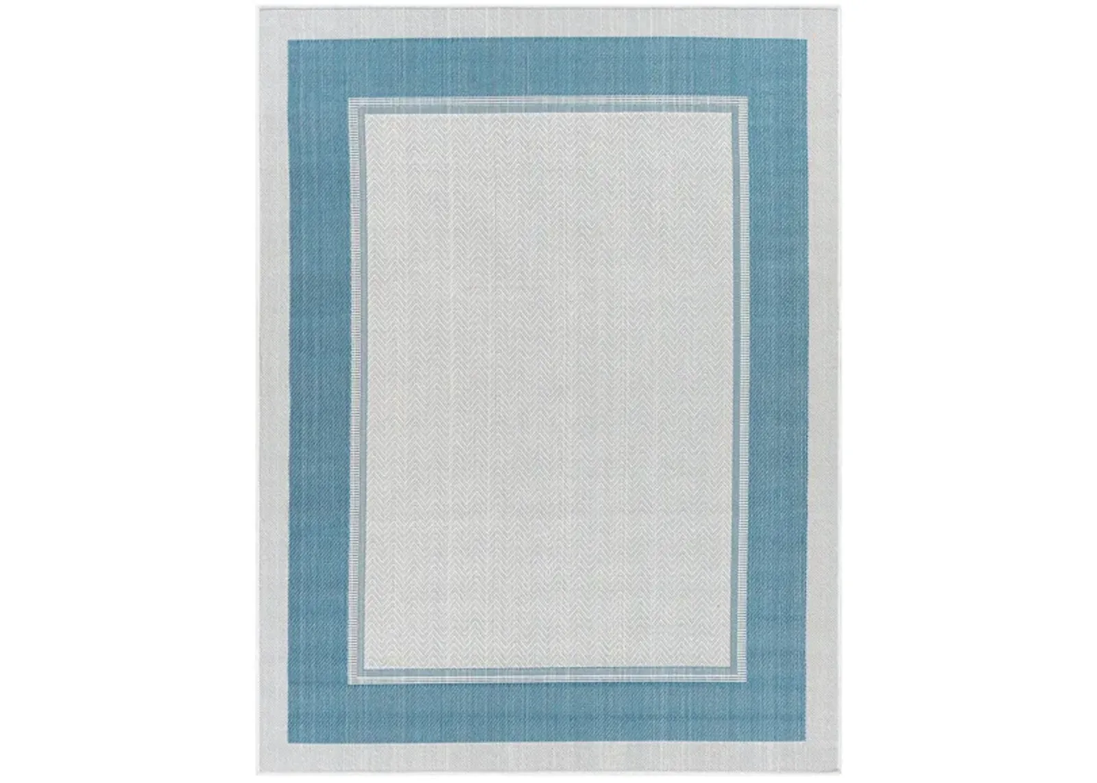 Montego Bay Kingston Indoor/Outdoor Area Rug in Blue, Cream by Surya