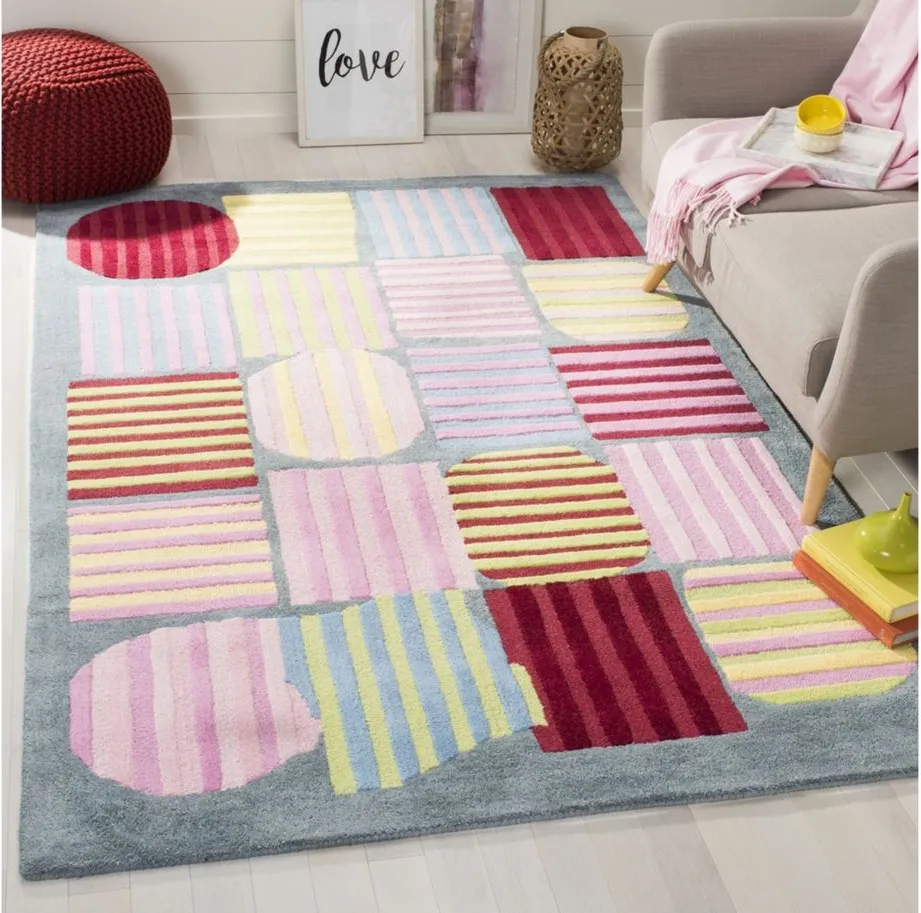 Joelle Kid's Rug in Blue/Multi by Safavieh