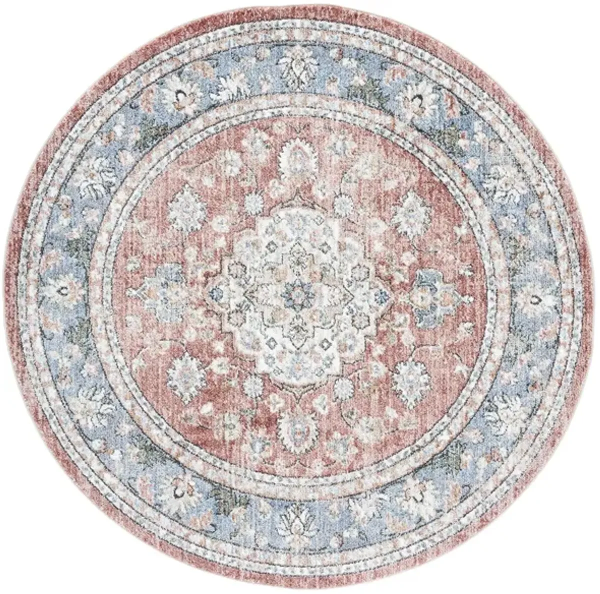 Jasmine Area Rug in Rust & Blue by Safavieh