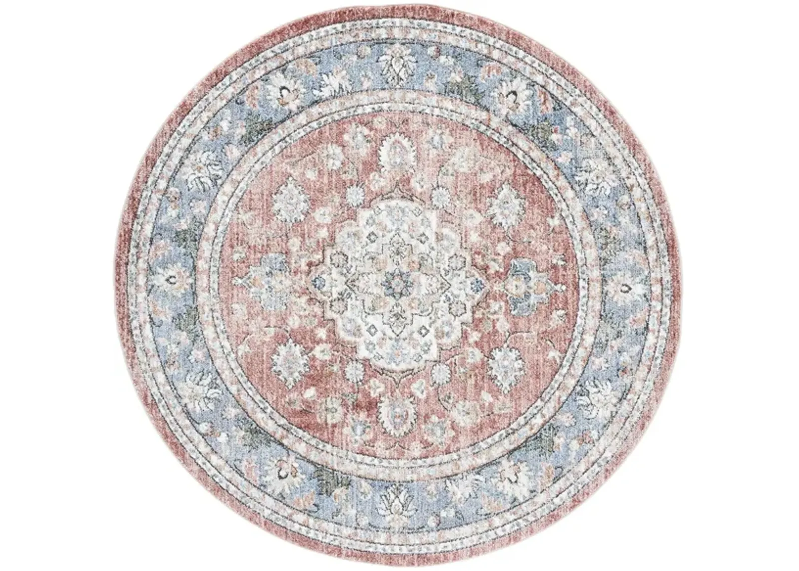 Jasmine Area Rug in Rust & Blue by Safavieh