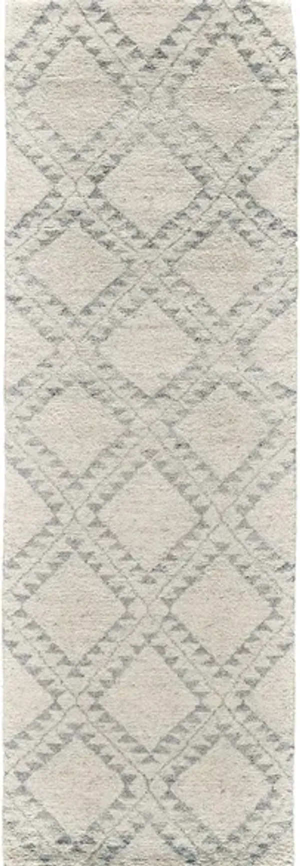 Abytha Moroccan Diamond Hand Knot Area Rug