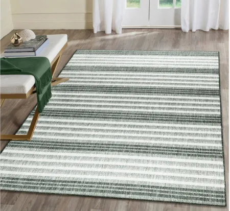 Liora Manne Malibu Faded Stripe Indoor/Outdoor Area Rug in Green by Trans-Ocean Import Co Inc