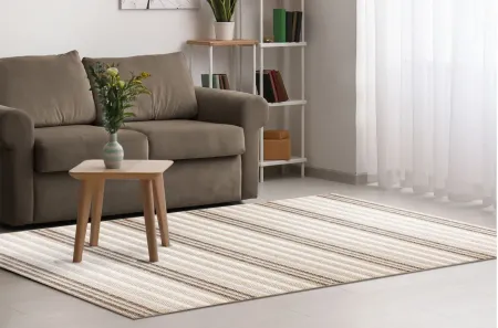 Liora Manne Malibu Faded Stripe Indoor/Outdoor Area Rug in Neutral by Trans-Ocean Import Co Inc