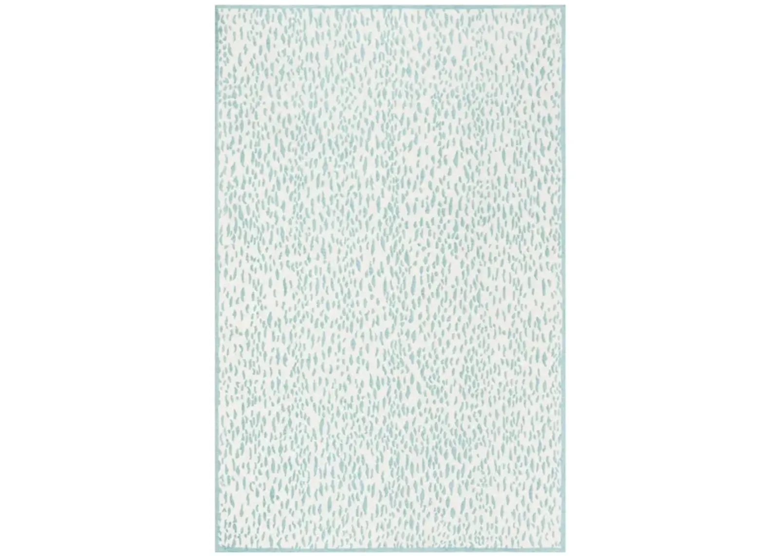 Marbella IV Area Rug in Ivory/Turquoise by Safavieh