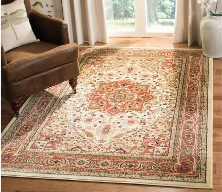 Mercia Area Rug in Ivory / Rust by Safavieh