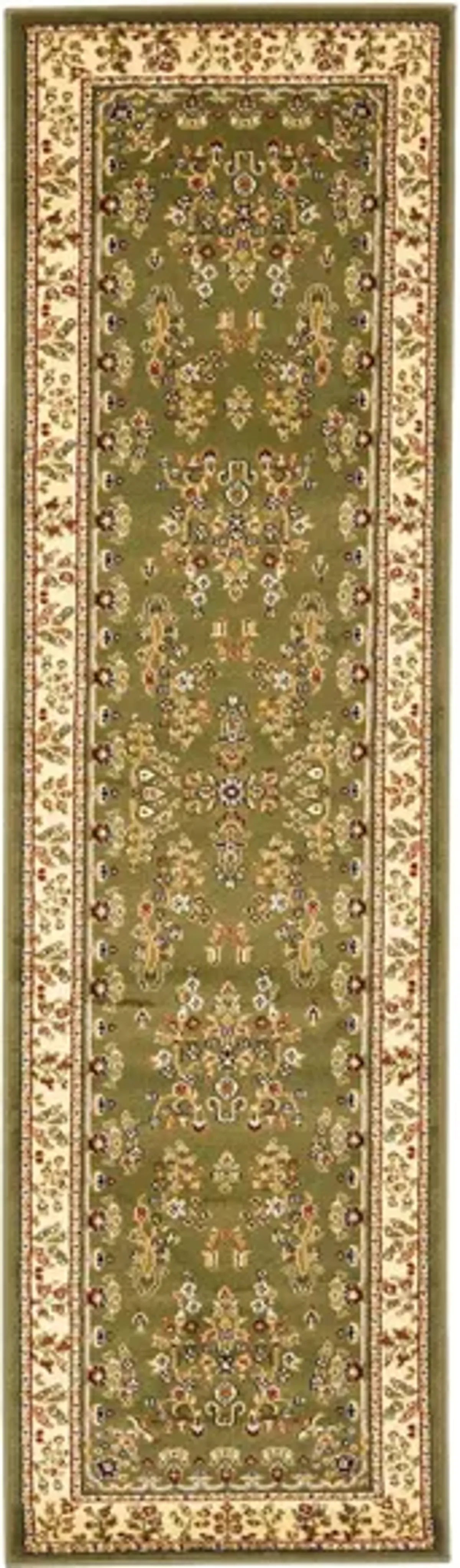 Anglia Runner Rug in Sage / Ivory by Safavieh