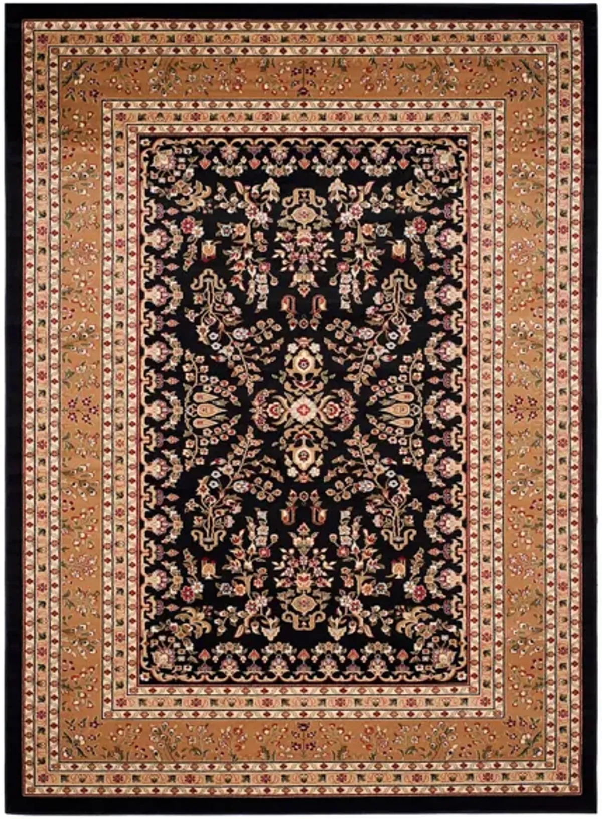 Anglia Area Rug in Black / Tan by Safavieh