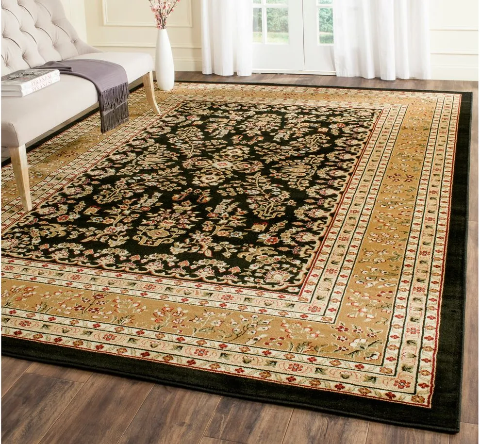 Anglia Area Rug in Black / Tan by Safavieh