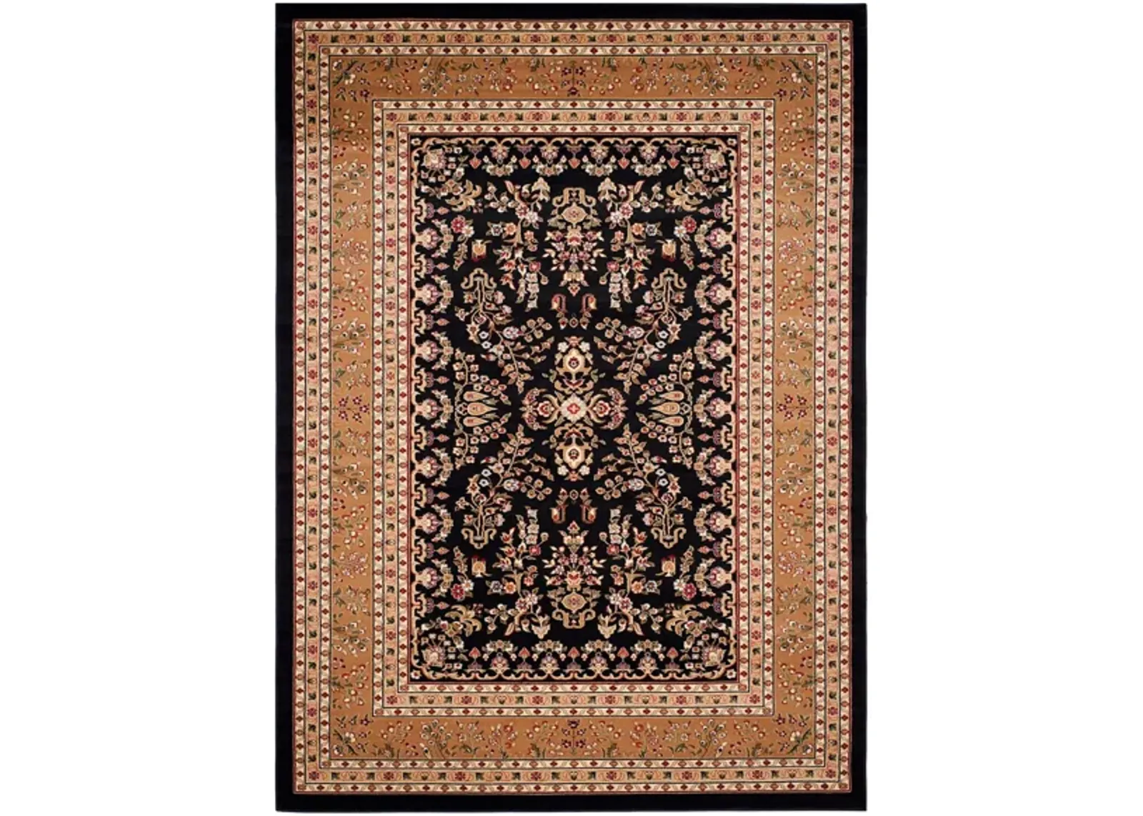 Anglia Area Rug in Black / Tan by Safavieh