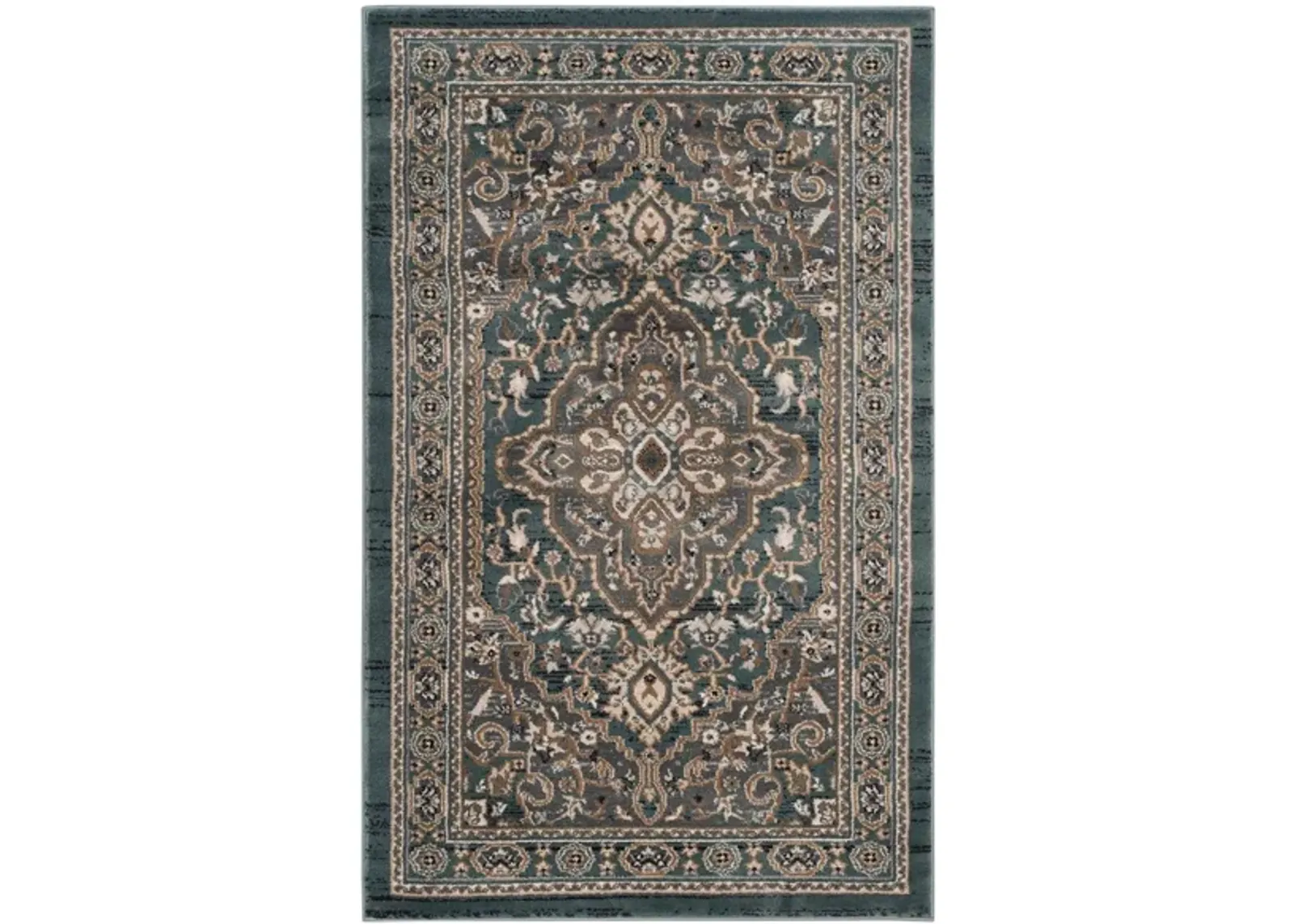 Mortimer Area Rug in Teal / Gray by Safavieh