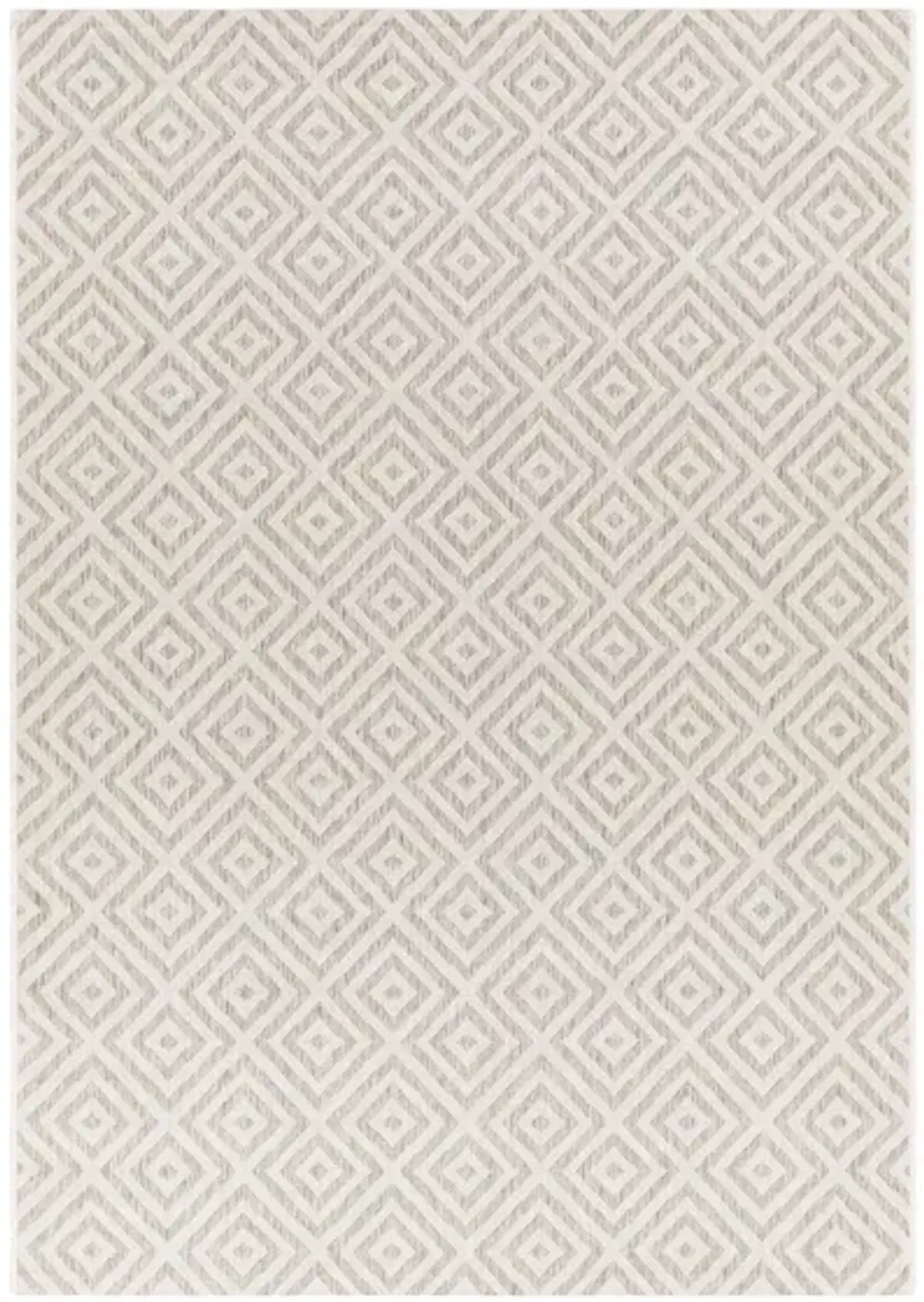 Eagean Diamond Indoor/Outdoor Area Rug in Light Sage, Gray, Light Beige by Surya