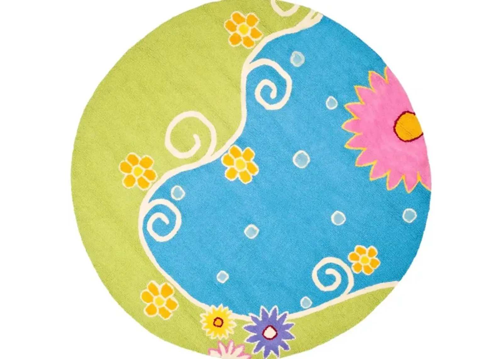 Winterbourne Kid's Rug in Blue/Green by Safavieh