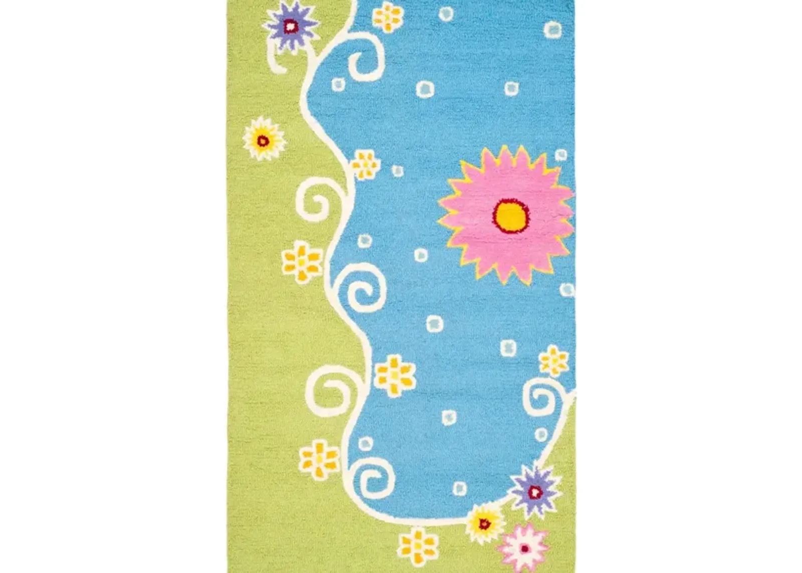 Winterbourne Kid's Rug in Blue/Green by Safavieh